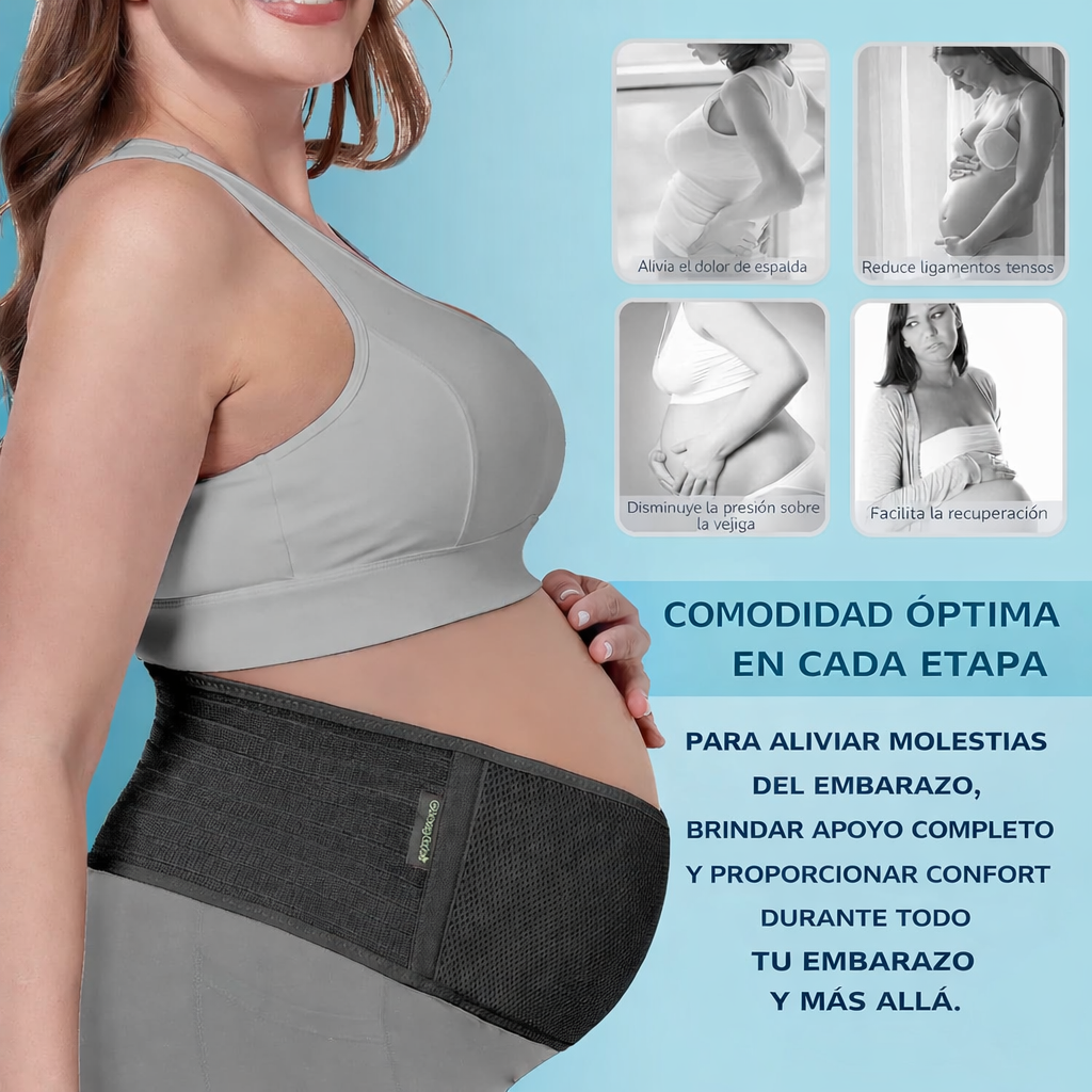 BellyCare® -Cinturón de Embarazo para Alivio Lumbar y Mejor Postura